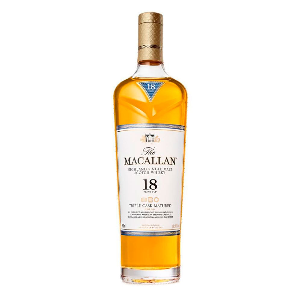 Whisky Macallan Triple Cask Matured 18 Anos Botella 700ml Dislicores
