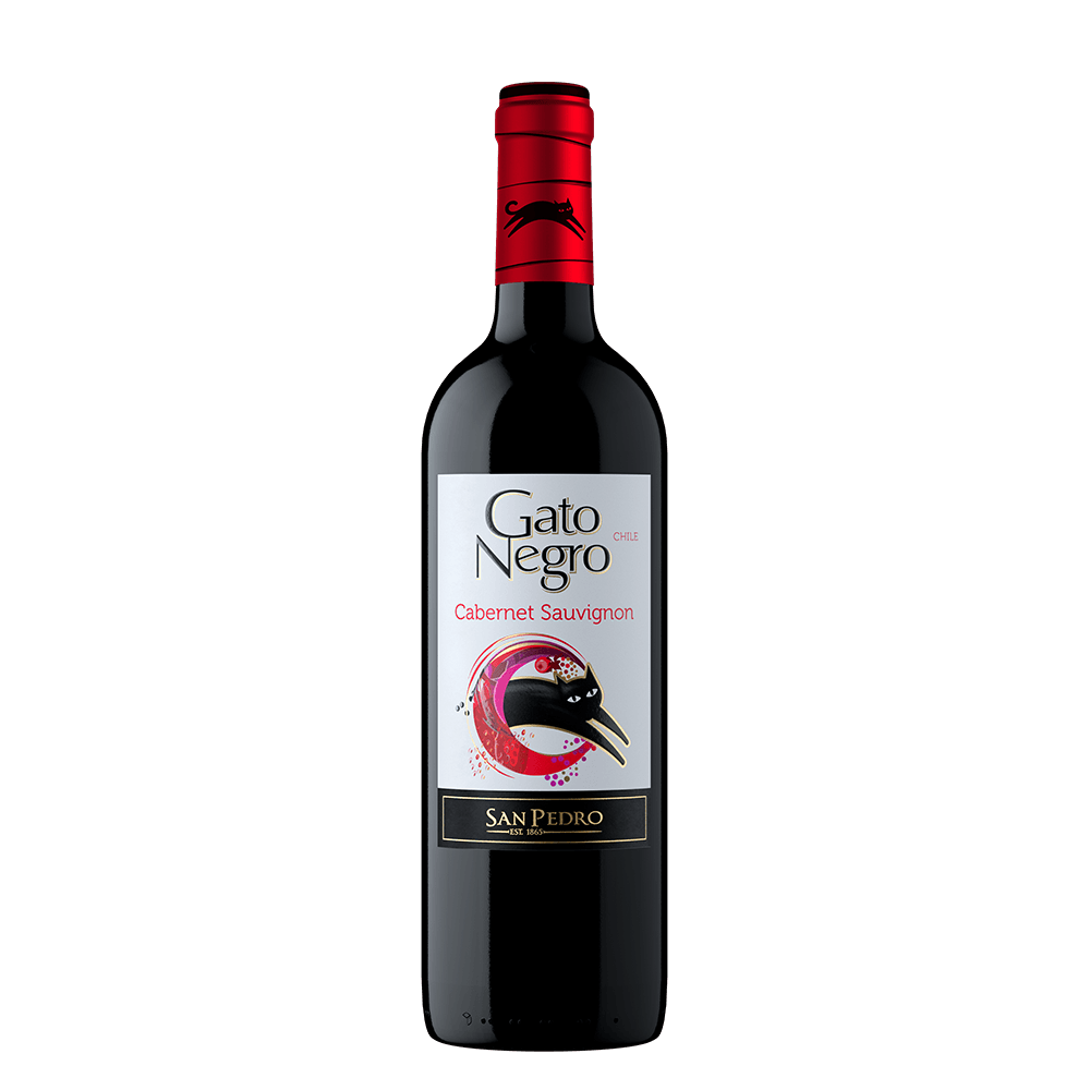 Vino Gato Negro Tinto Sauvignon Botella 750Ml dislicores