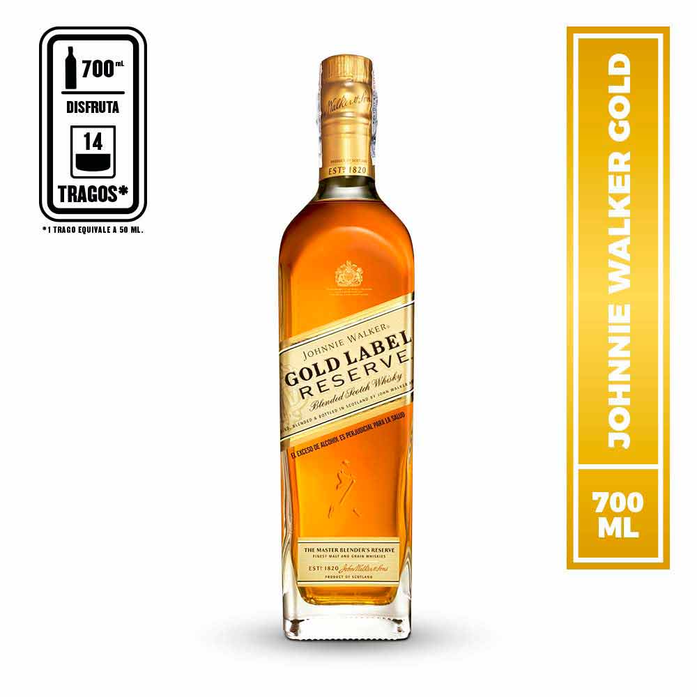 Whisky Jw Gold Label Reserva botella 700ml - dislicores